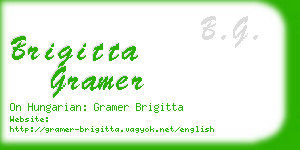 brigitta gramer business card